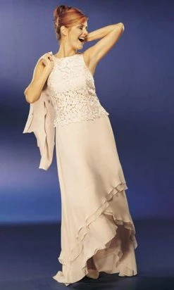 Alexander By Daymor - Tiered Tulip A-Line Dress 5137