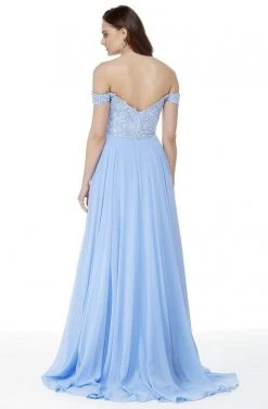 Alyce Paris - 27018 Lace Appliqued Off-Shoulder A-Line Gown