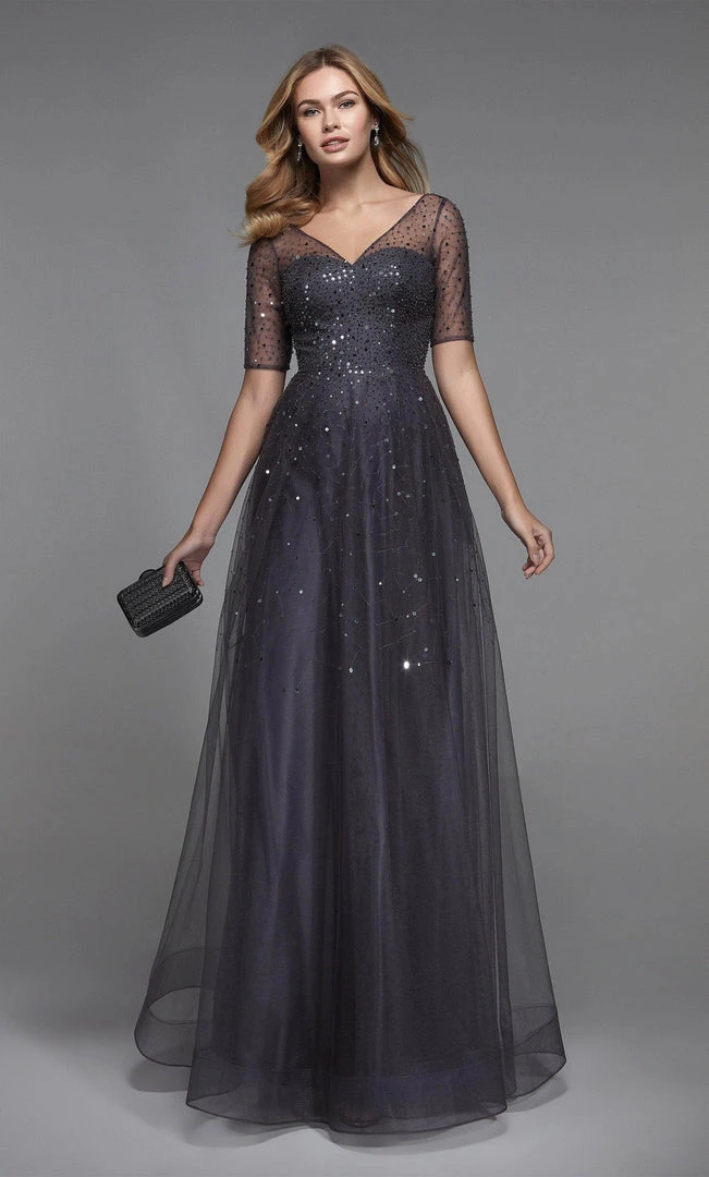Alyce Paris 27481 - Embellished V-neck Formal Dress 3 Alyce Paris 27481 - Embellished V-neck Formal Dress