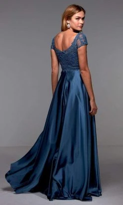 Alyce Paris - 27505 Cap Sleeve Sleek A-Line Dress