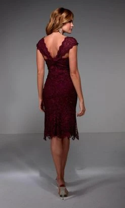 Alyce Paris 27513 - Cap Sleeve V-neck Formal Dress