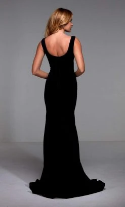 Alyce Paris - 27538 Embellished Bateau Neck Trumpet Dress With Train