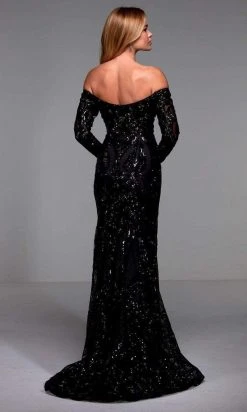 Alyce Paris - 27544 Off Shoulder Sequined Evening Gown