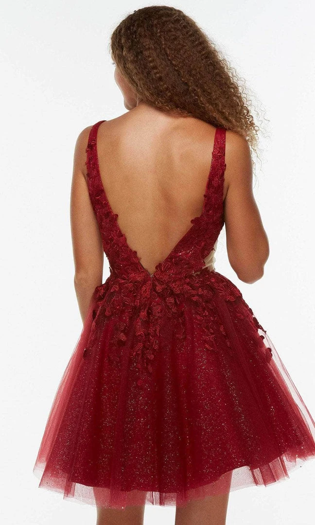 Alyce Paris 3099 - V-Straps Cocktail Dress 7 Alyce Paris 3099 - V-Straps Cocktail Dress