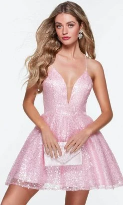 Alyce Paris 3104 - Sequined Cocktail Dress