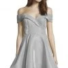 Alyce Paris 4184 - Off Shoulder A-Line Short Dress 1 Alyce Paris 4184 - Off Shoulder A-Line Short Dress