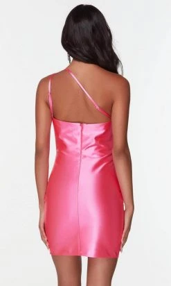 Alyce Paris 4520 - Asymmetric Satin Fitted Cocktail Dress 17 Alyce Paris 4520 - Asymmetric Satin Fitted Cocktail Dress