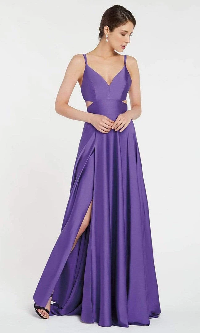 Alyce Paris - 60453 Sleeveless V Neck Sexy Satin A-Line Gown 7 Alyce Paris - 60453 Sleeveless V Neck Sexy Satin A-Line Gown