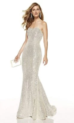 Alyce Paris - 60809 Strapless Sequined Mermaid Dress