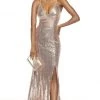 Alyce Paris - 60822 Sleeveless V Neck Fitted Allover Sequins Gown