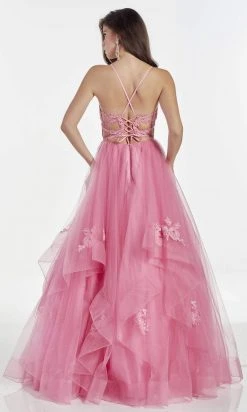 Alyce Paris - 60900 Illusion Deep V-Neck Beaded Lace Tulle Gown