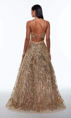 Alyce Paris - 61000 Beaded Strappy Bandeau Dress