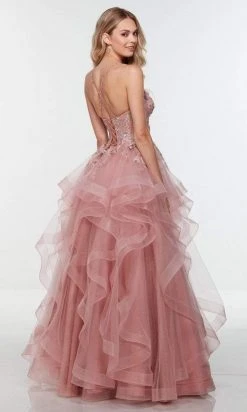 Alyce Paris - 61085 Organza Tiered A-Line Gown