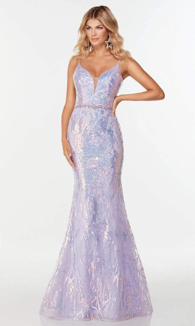 Alyce Paris - 61090 Holographic Shimmer Trumpet Gown 3 Alyce Paris - 61090 Holographic Shimmer Trumpet Gown