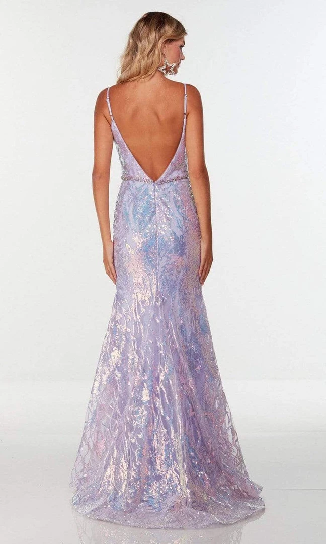 Alyce Paris - 61090 Holographic Shimmer Trumpet Gown 4 Alyce Paris - 61090 Holographic Shimmer Trumpet Gown