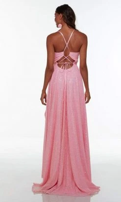 Alyce Paris - 61092 Textured Glittery A-Line Gown