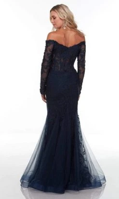 Alyce Paris - 61097 Off Shoulder Lace Gown