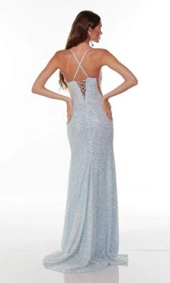 Alyce Paris - 61122 Scoop Neck Sequin Gown 9 Alyce Paris - 61122 Scoop Neck Sequin Gown