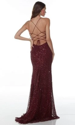 Alyce Paris 61125 - Sleeveless Sequined Evening Dress