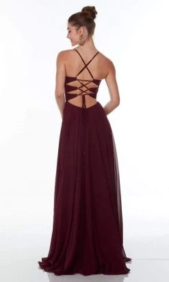 Alyce Paris - 61128 Sleeveless Chiffon A-Line Dress