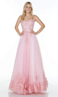 Alyce Paris - 61131 Sleeveless Floral Embroidered Ballgown 10 Alyce Paris - 61131 Sleeveless Floral Embroidered Ballgown