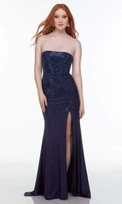 Alyce Paris - 61137 Bead-Ornate High Slit Gown