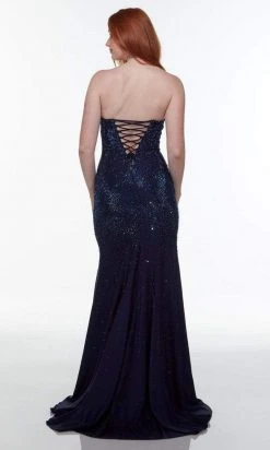 Alyce Paris - 61137 Bead-Ornate High Slit Gown