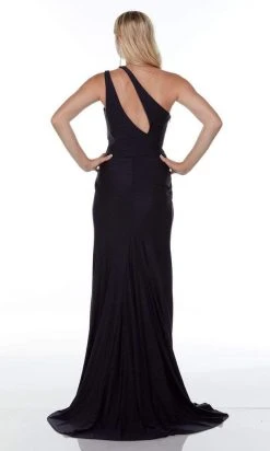 Alyce Paris - 61164 Shoulder Slit Evening Gown