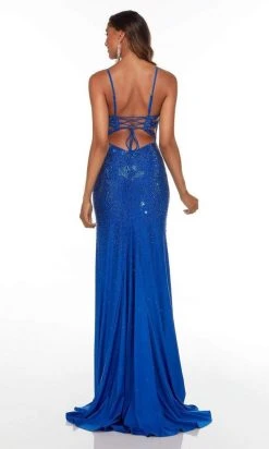 Alyce Paris - 61175 Jewel Strewn Gown With Slit