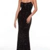 Alyce Paris - 61181 Spaghetti Strap Sequin Gown 1 Alyce Paris - 61181 Spaghetti Strap Sequin Gown