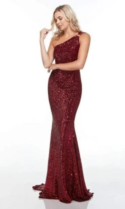 Alyce Paris - 61208 Asymmetric Cutout Back Long Gown 12 Alyce Paris - 61208 Asymmetric Cutout Back Long Gown