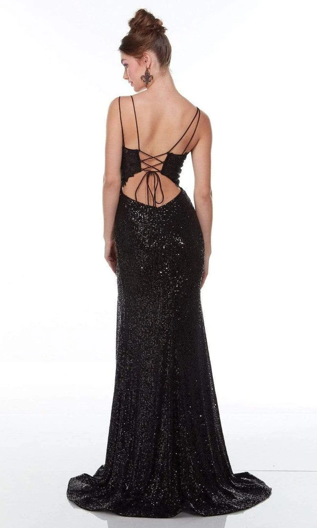 Alyce Paris - 61215 Lace Ornate Sequin Gown 4 Alyce Paris - 61215 Lace Ornate Sequin Gown