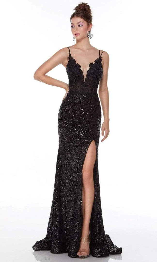 Alyce Paris - 61215 Lace Ornate Sequin Gown 5 Alyce Paris - 61215 Lace Ornate Sequin Gown