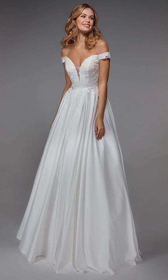 Alyce Paris - 7034 Off Shoulder Classic Bridal Dress 3 Alyce Paris - 7034 Off Shoulder Classic Bridal Dress