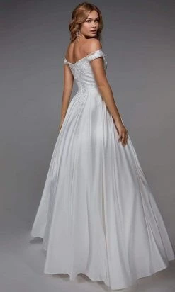 Alyce Paris - 7034 Off Shoulder Classic Bridal Dress 6 Alyce Paris - 7034 Off Shoulder Classic Bridal Dress