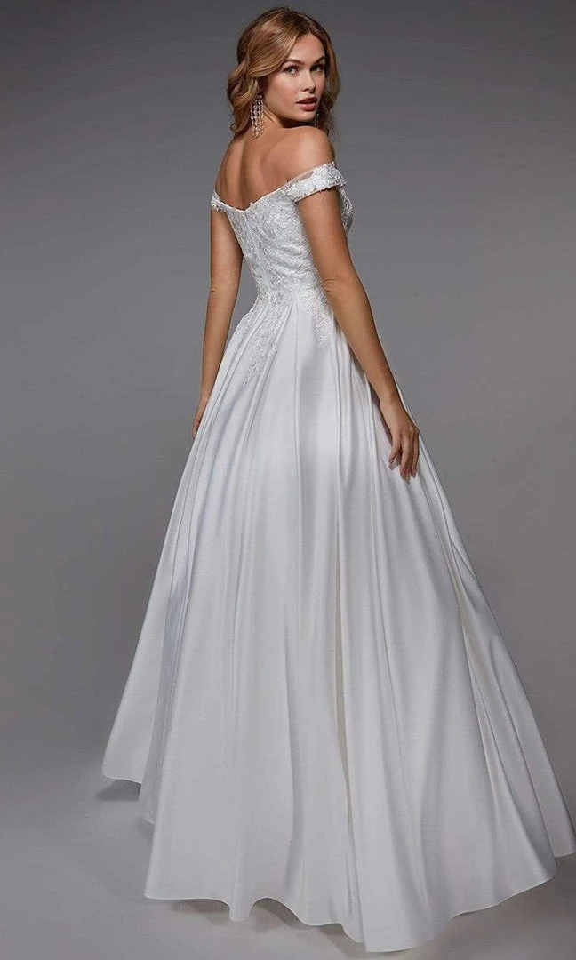 Alyce Paris - 7034 Off Shoulder Classic Bridal Dress 4 Alyce Paris - 7034 Off Shoulder Classic Bridal Dress