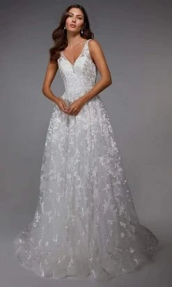 Alyce Paris - 7037 Embroidered Floral A-Line Long Gown 7 Alyce Paris - 7037 Embroidered Floral A-Line Long Gown