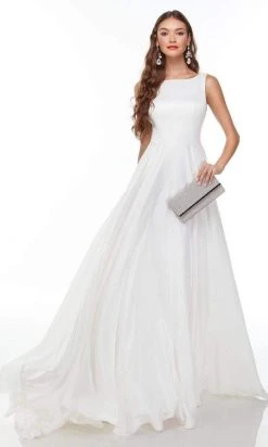 Alyce Paris - 7053 Bateau Minimalist Bridal Dress