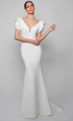 Alyce Paris 7066 - Rose Sleeved Mermaid Dress