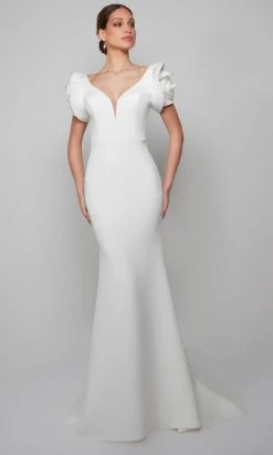 Alyce Paris 7066 - Rose Sleeved Mermaid Dress