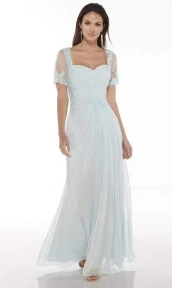 Alyce Paris - Black Label - 29580 Lace Embellished Chiffon Long Gown 15 Alyce Paris - Black Label - 29580 Lace Embellished Chiffon Long Gown