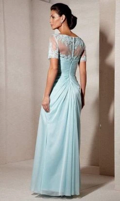 Alyce Paris - Black Label - 29580 Lace Embellished Chiffon Long Gown 11 Alyce Paris - Black Label - 29580 Lace Embellished Chiffon Long Gown