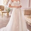 Andrea And Leo - A1014 Off Shoulder Puff Bridal Gown