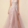 Andrea And Leo - A1029 Strapless Corseted Tulle Gown