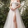 Andrea And Leo - A1036W Applique Corset Bridal Gown