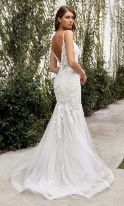 Andrea And Leo - A1039W Embroidered Mermaid Bridal Gown