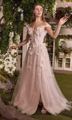 Andrea And Leo - A1041 Blossom Off Shoulder Bridal Gown