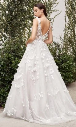 Andrea And Leo - A1042W Sleeveless Applique Bridal Gown