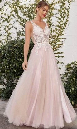 Andrea And Leo A1045C - Embroidered Tulle Prom Dress