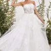 Andrea And Leo - A1050W Straight Across Corset Ballgown
